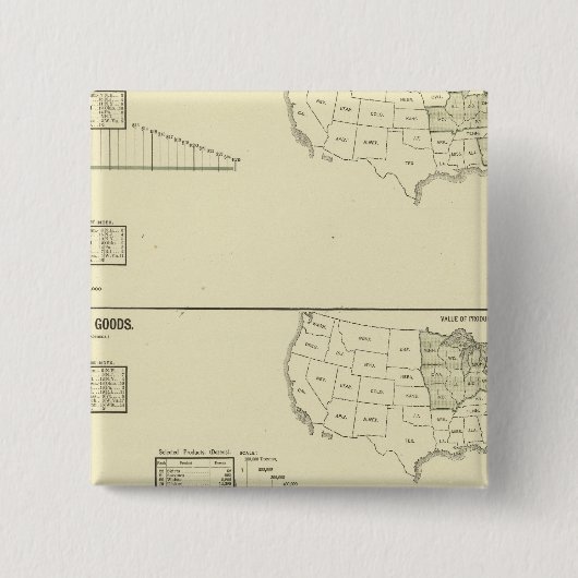 染色，仕上げ，靴下，編物 缶バッジ (正面)