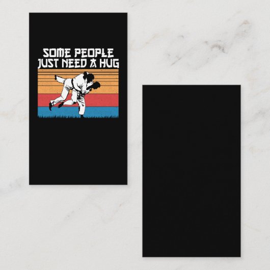 柔おもしろい道の冗談事実武術 名刺 (正面/裏面)