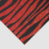 柔らかいえんじ色のグリッターのシマウマのアニマルプリント 薄葉紙 (詳細)