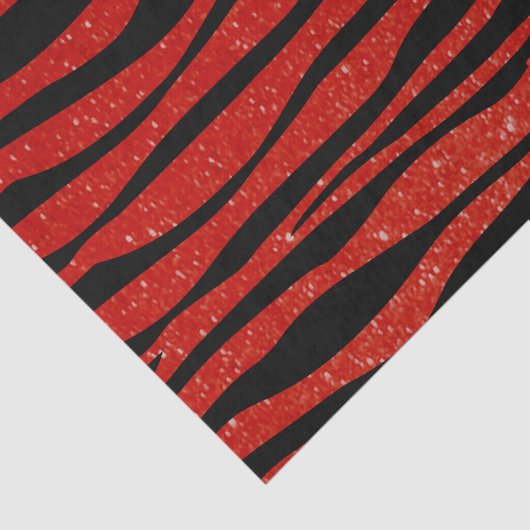 柔らかいえんじ色のグリッターのシマウマのアニマルプリント 薄葉紙 (詳細)