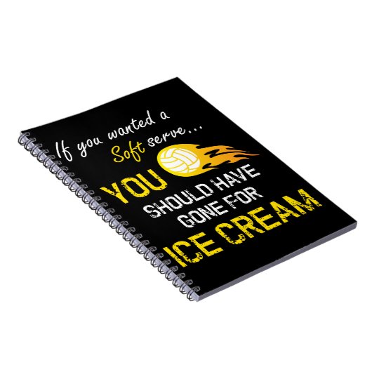 柔らかいのがほしいと思ったらアイスクリーム-バレーボール--に役立って下さい ノートブック (右側)