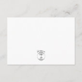 柔らかいひまわり結婚の詳細カード エンクロージャーカード (裏面)