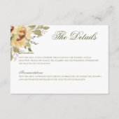 柔らかいひまわり結婚の詳細 エンクロージャーカード (正面)