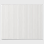 柔らかいアイボリーと白ストライプの赤ちゃんシャワー ラッピングペーパー (フラット)