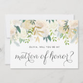 柔らかいアイボリーの花が私の名誉の母になる (正面)