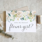 柔らかいアイボリーの花が私の花の女の子になる