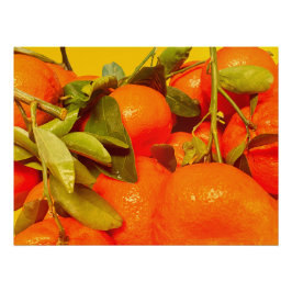 柔らかいオレンジ色の果実の美学 ポスター