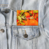 柔らかいオレンジ色の果実の美学 缶バッジ (インサイチュ)