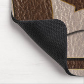 柔らかいカナダのレザールックの旗 マウスパッド (コーナー)