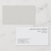 柔らかいクリーム色の蜜蜂の巣パターン 名刺 (正面/裏面)