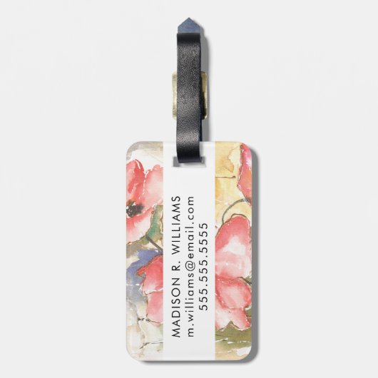 柔らかいケシI ラゲッジタグ (裏面縦)