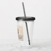 柔らかいコーティングされたテリア絵画パピーの犬の芸術 アクリルタンブラー (左)