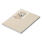 柔らかいコーティングされたテリア絵画パピーの犬の芸術 ノートパッド (回転)