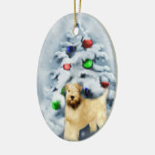 柔らかいコーティングされたホイアテンテリアのクリスマスオーナメント セラミックオーナメント (左)