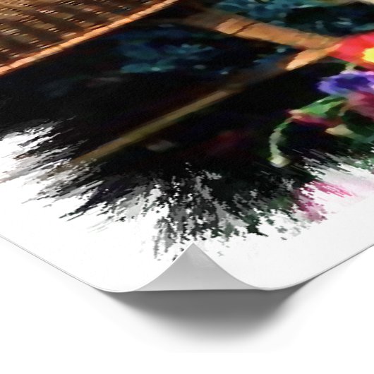 柔らかいコーティングされたホエトーテリアのアートギフト ポスター (角)