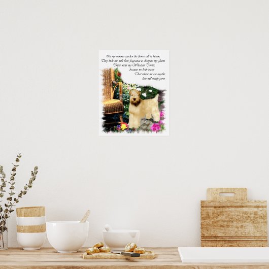 柔らかいコーティングされたホエトーテリアのアートギフト ポスター (キッチン)