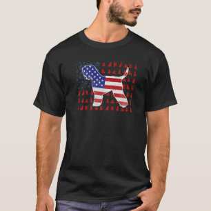 柔らかいコートを持つホイアテン系米国国旗7月4日 Tシャツ