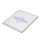 柔らかいコーンフラワーブルーのアールデコ要素 タイル (側面)