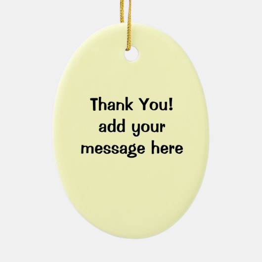 柔らかいサーブのアイスクリームコーンのウエファーチョコレートバニラ セラミックオーナメント (裏面)