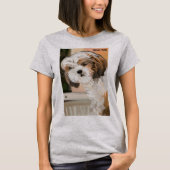 "柔らかいシーズー（犬） Tzu " Tシャツ (正面)