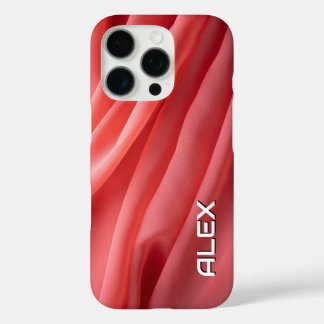 柔らかいスイカピンクの流動布 iPhone 16 PROケース