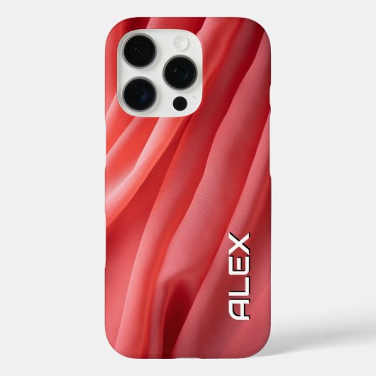 柔らかいスイカピンクの流動布 Case-Mate iPhoneケース (裏面)