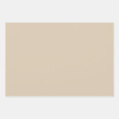 柔らかいタン無地のカラー ラッピングペーパーシート (正面)