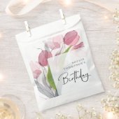 柔らかいチューリップエレガント誕生日 フェイバーバッグ (クリップ留めされた状態)