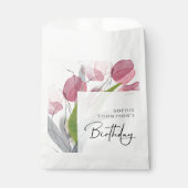 柔らかいチューリップエレガント誕生日 フェイバーバッグ (正面)