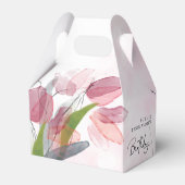 柔らかいチューリップエレガント誕生日 フェイバーボックス (裏面サイド)