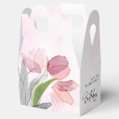 柔らかいチューリップエレガント誕生日 フェイバーボックス (オープン)