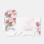 柔らかいチューリップエレガント誕生日 フェイバーボックス (折り畳みなし)