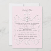 柔らかいハートピンク(5 x 7)宗教招待状 招待状 (正面)