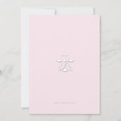 柔らかいハートピンク(5 x 7)宗教招待状 招待状 (裏面)