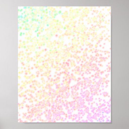 柔らかいパステルレインボーバックグラウンド ポスター (正面)