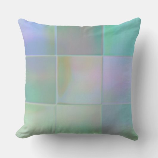 柔らかいパステル調のユニークでカスタムな枕 クッション (正面)
