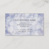 柔らかいパステル調のラベンダーライト 名刺 (裏面)