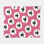 柔らかいヒツジ繊維愛ニットのかぎ針編み フリースブランケット (正面(横))