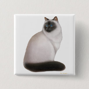 柔らかいヒマラヤ猫Pin 缶バッジ