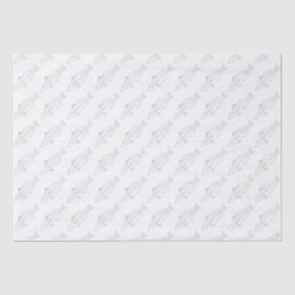 柔らかいピンクと白の魚を釣る東学院 薄葉紙