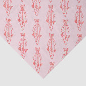 柔らかいピンクに魚を赤く引く東学派 薄葉紙 (詳細)