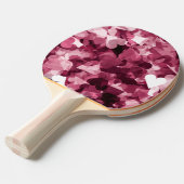 柔らかいピンクのかわいいのハートの背景 卓球ラケット (正面アングル)