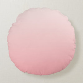 柔らかいピンクのグラデーション ラウンドクッション