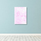 柔らかいピンクのダリア キャンバスプリント (インサイチュ (ウッドフロア))