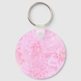 柔らかいピンクのダリア キーホルダー