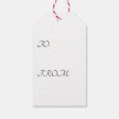 柔らかいピンクのダリア ギフトタグ (裏面)