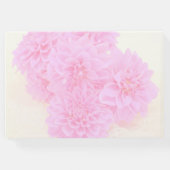 柔らかいピンクのダリア ゲストブック (裏面)