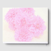 柔らかいピンクのダリア ゲストブック (裏面)