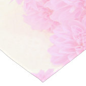 柔らかいピンクのダリア ショートテーブルランナー (コーナー)