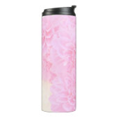 柔らかいピンクのダリア タンブラー (回転左)